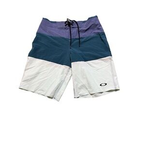 Oakley Ozaki Block 21" Boardshort - Dark Blue/Med HTR - NWT - Sz 36 - $65